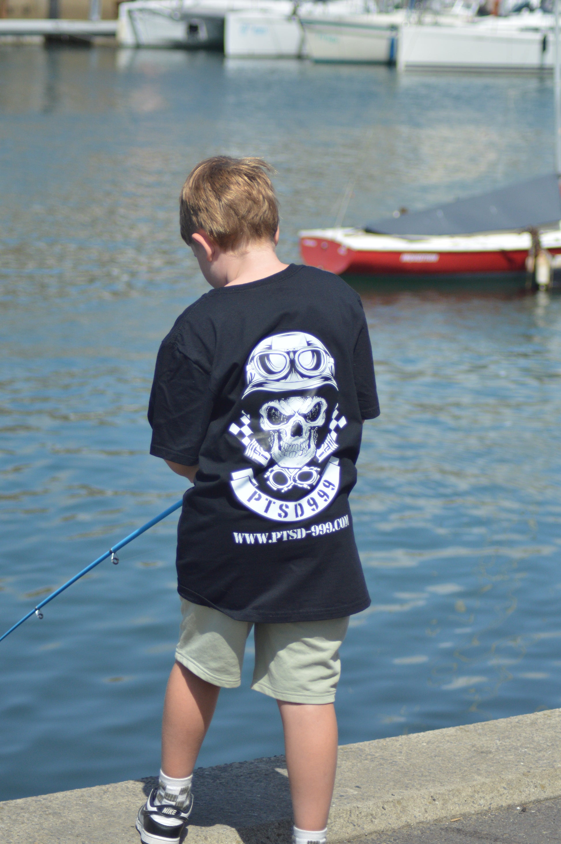 PTSD999 Skull logo T-Shirt