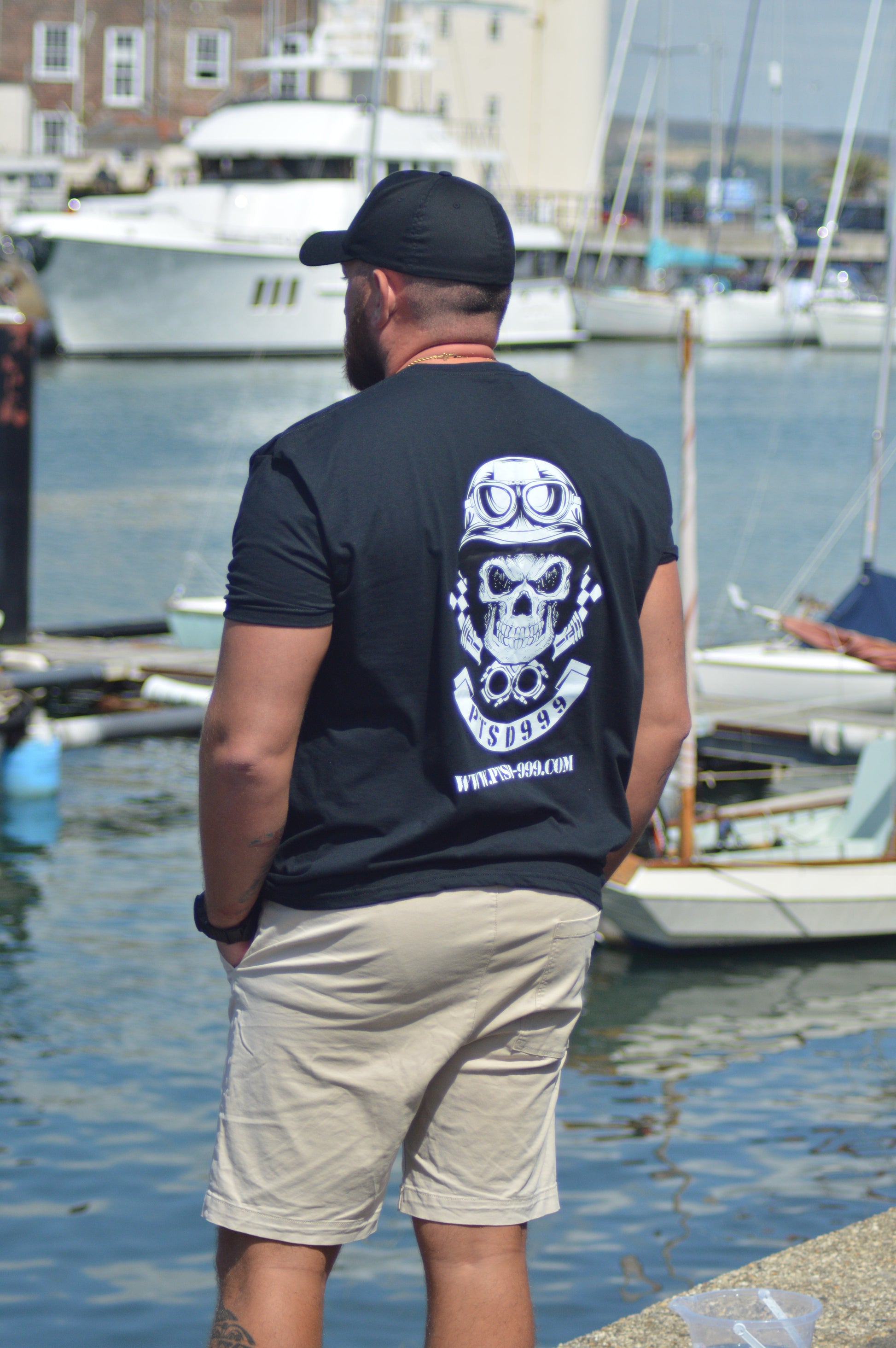 PTSD999 Skull logo T-Shirt