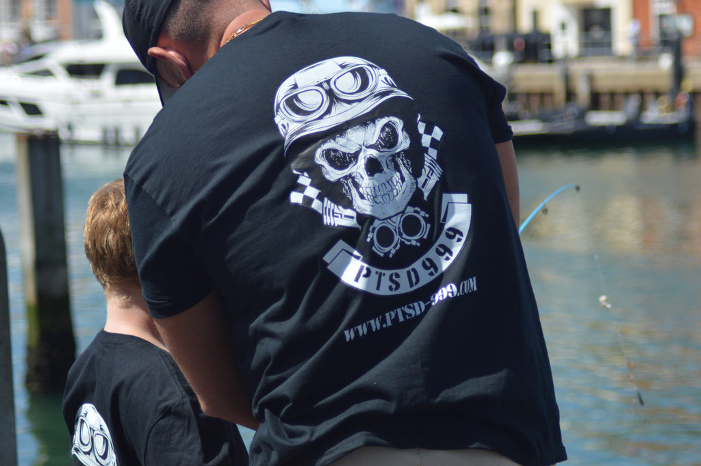 PTSD999 Skull logo T-Shirt