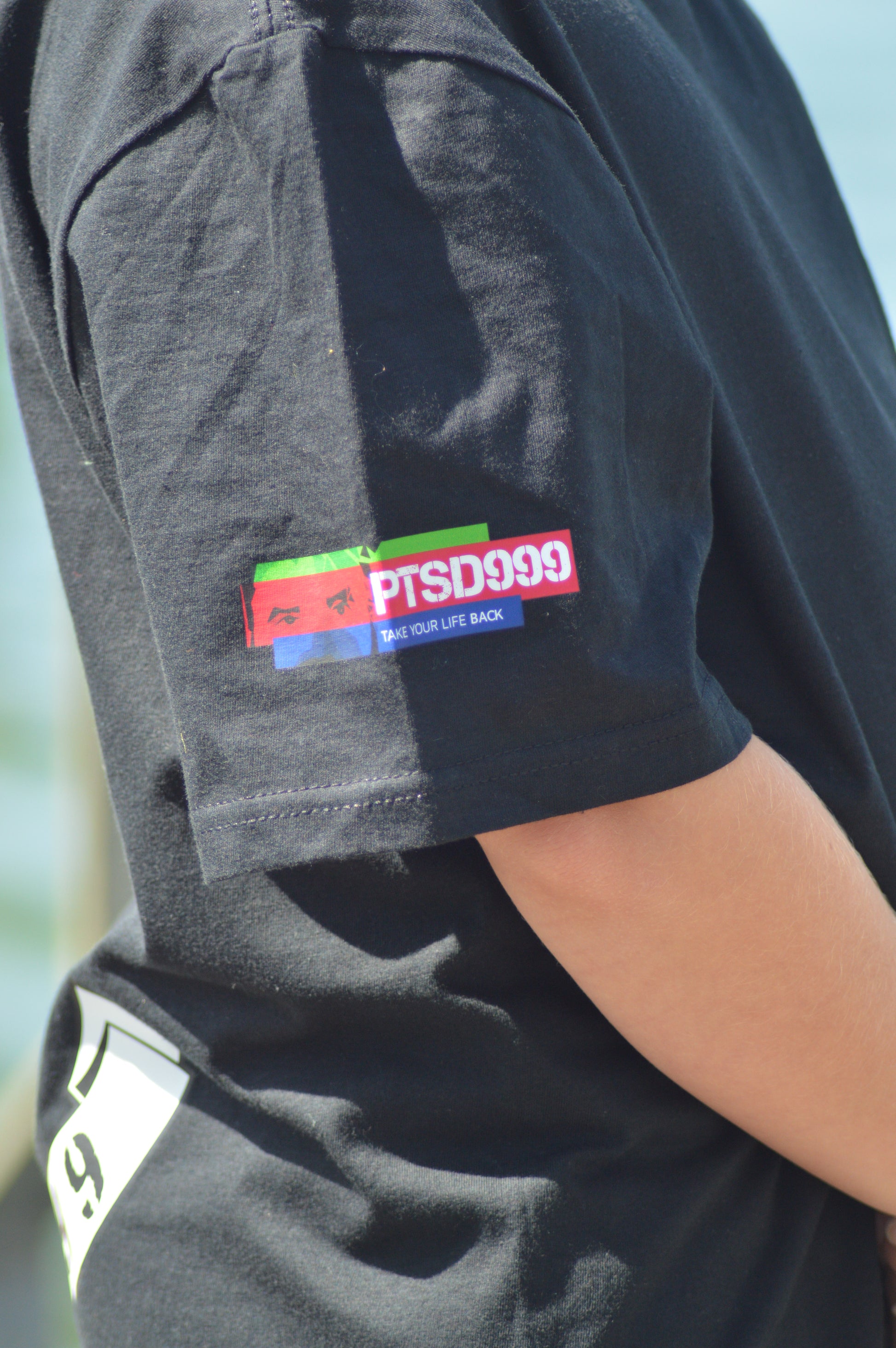PTSD999 Skull logo T-Shirt