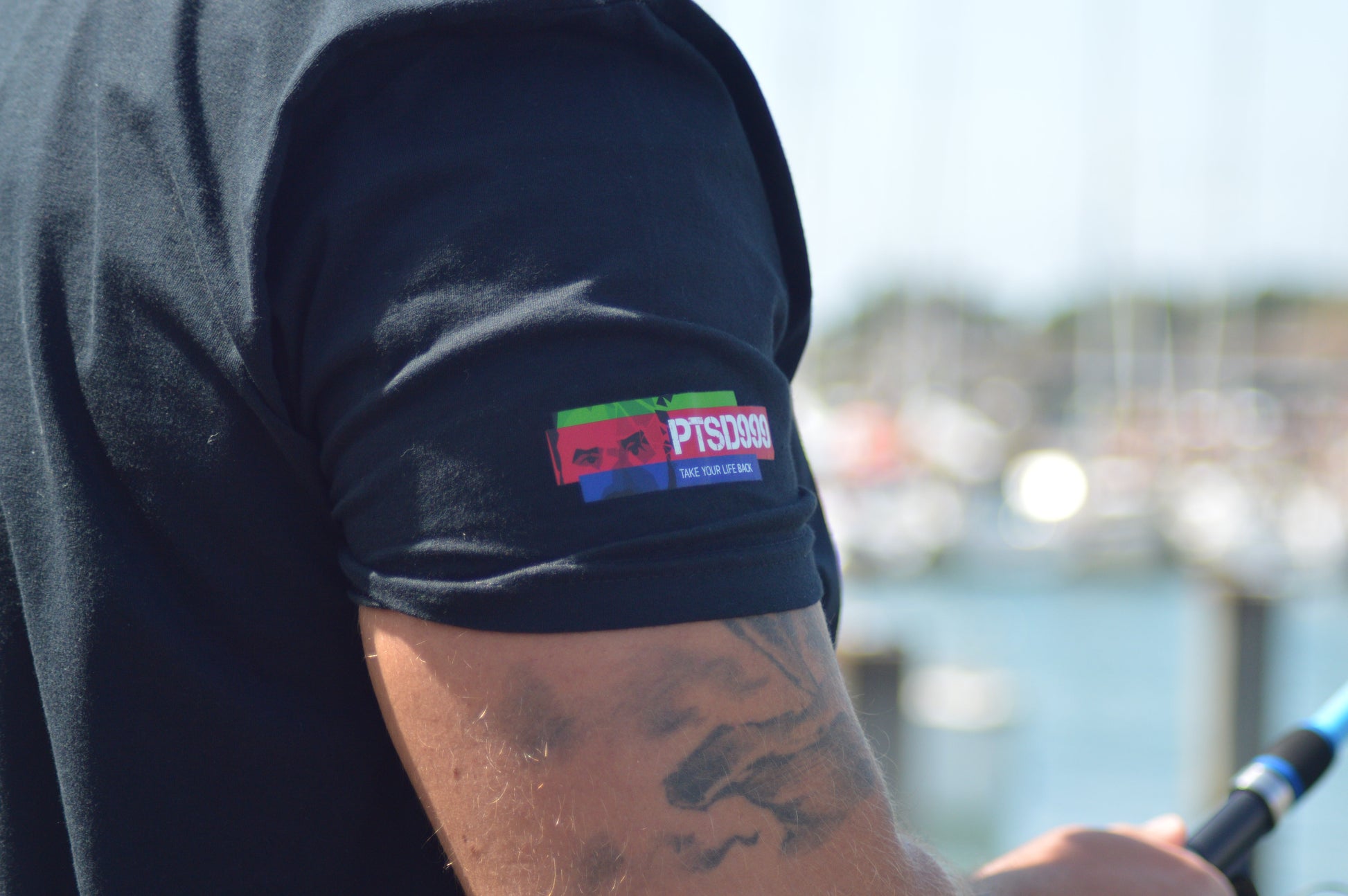 PTSD999 Skull logo T-Shirt