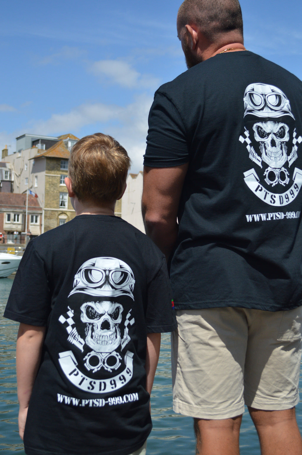 PTSD999 Skull logo T-Shirt