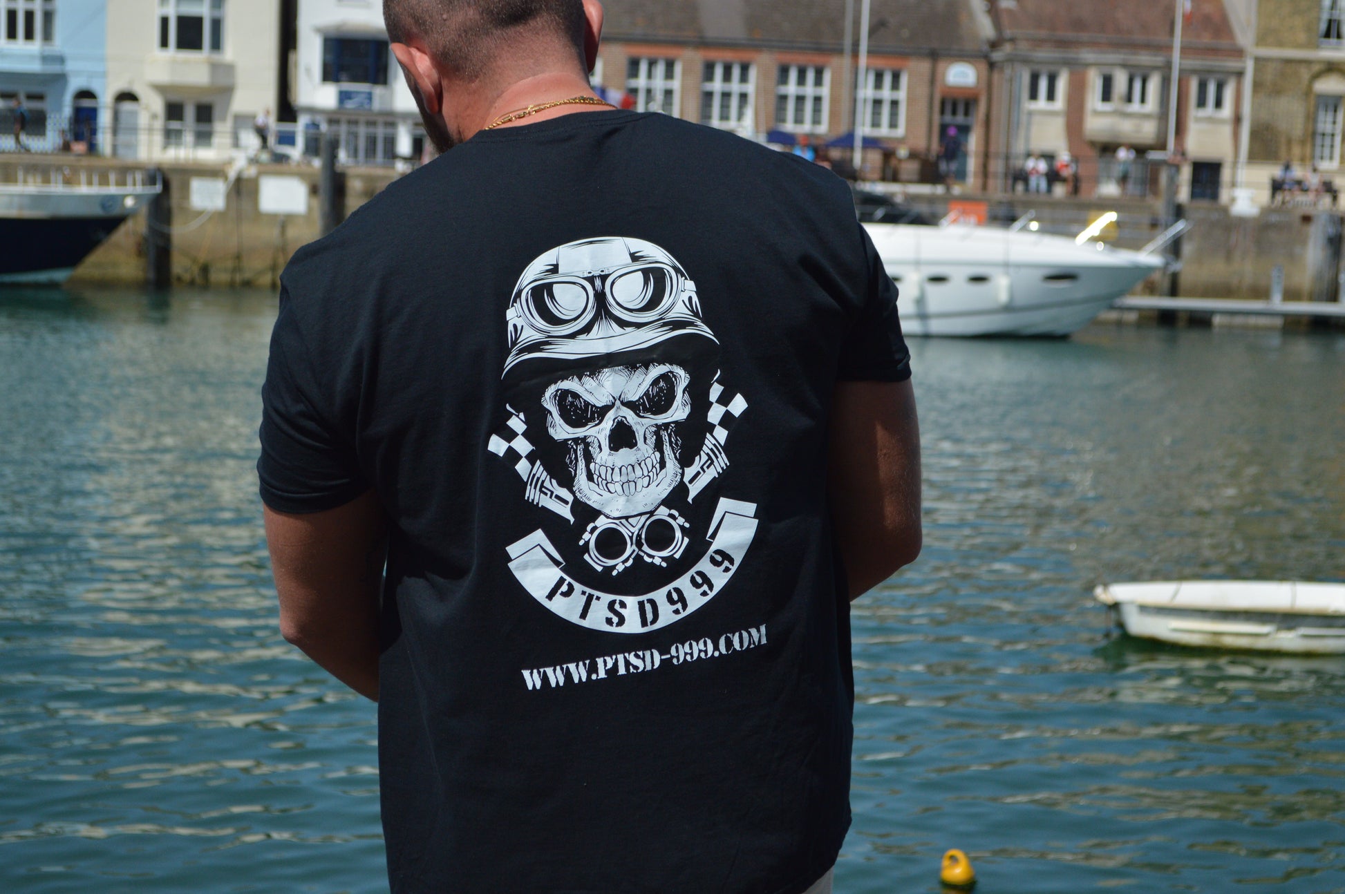 PTSD999 Skull logo T-Shirt