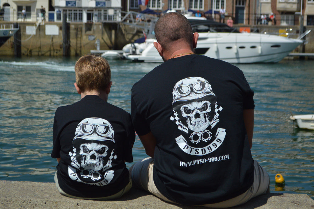 PTSD999 Skull logo T-Shirt