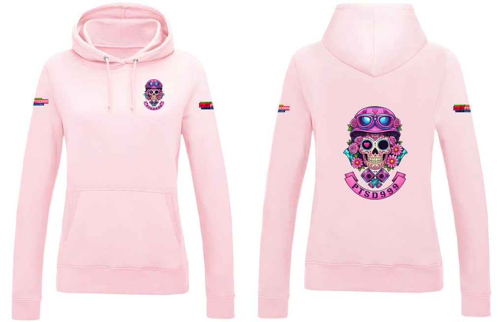 PTSD999 Skull hoodie - Ladies