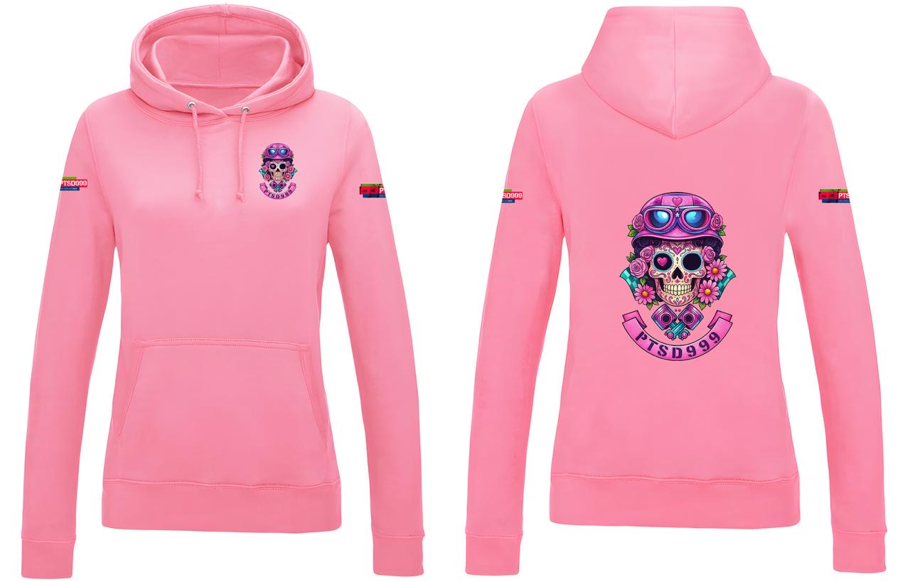 PTSD999 Skull hoodie - Ladies