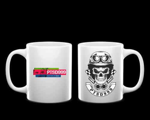 PTSD 110z Ceramic Mug Skull Mug