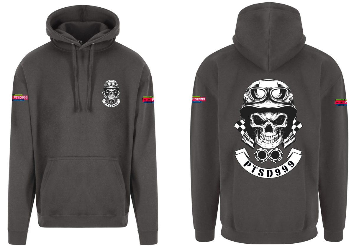 PTSD999 Skull logo Hoodie
