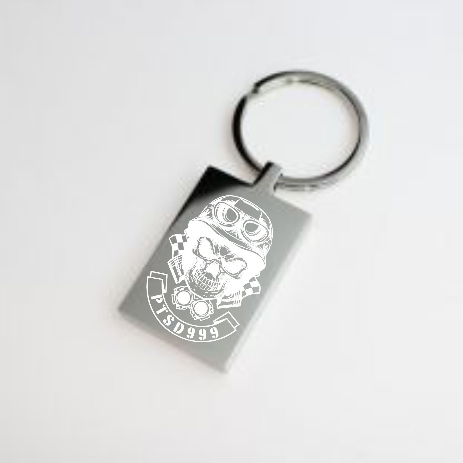 PTSD999 Skull logo Laser engraved